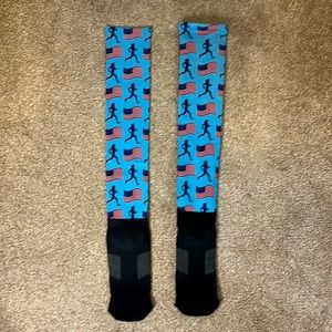 America flags running socks